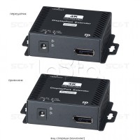 Комплект (передатчик + приёмник) для передачи DisplayPort + USB + RS232 SC&T DP02U